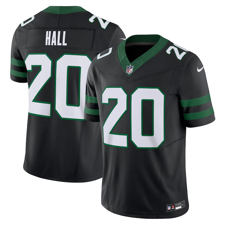 Men's New York Jets Customized Black F.U.S.E. Throwback Vapor Untouchable Limited Football Stitched Jersey (Check description if you want Women or Youth size)